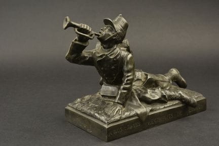 Statue eines Linieninfanteristen. Die Statue stell