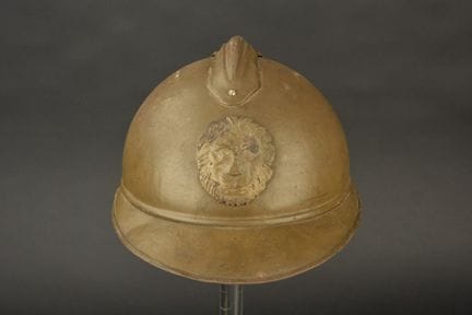 Elmetto Adrian M1915 del capitano Jacques, del 1° 