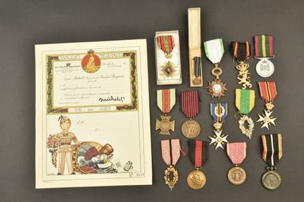 Medaglie di varie associazioni di veterani, medagl