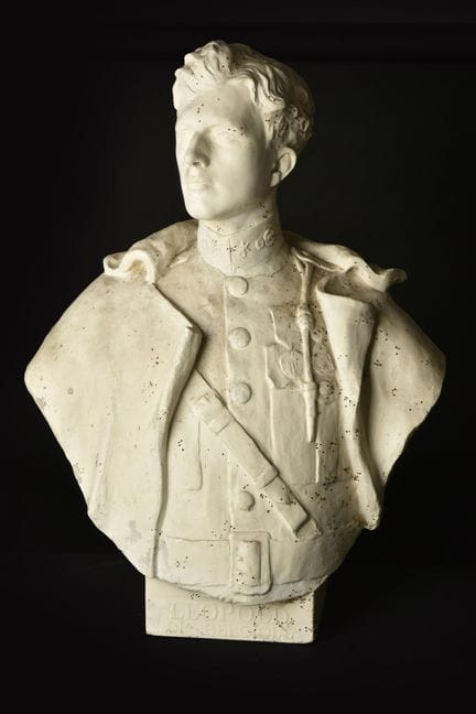 Große Büste des Prinzen Leopold von Belgien. Büste