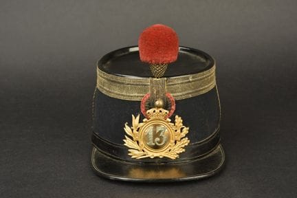 Shako da ufficiale modello 1893 del 13° reggimento