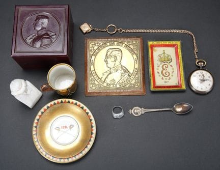 Erinnerungsset an König Albert und Königin Elisabe