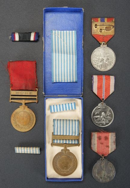 Medaglie straniere della guerra di Corea. Una meda