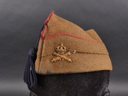 Berretto dell’esercito belga in tessuto kaki, con 