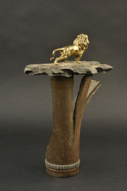 Belgische patriotische Trench-Art. Brüllender belg