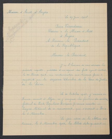 Cuaderno de un antiguo miembro de las SS francés e