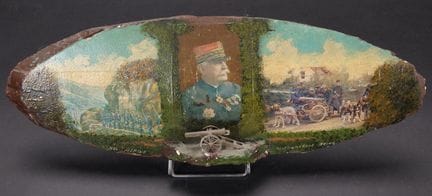 Peinture sur bois de la Premiere Guerre mondiale r
