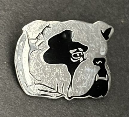 SAL 253“斗牛犬”徽章，隶属于GR II/36部队，1939年前制，珐琅饰面，AB标记，附地址