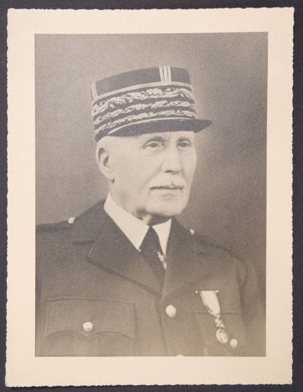 Mariscal Pétain / Fotografía original con dedicato