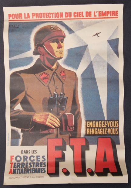 Cartel firmado por Sogno, para el alistamiento en 