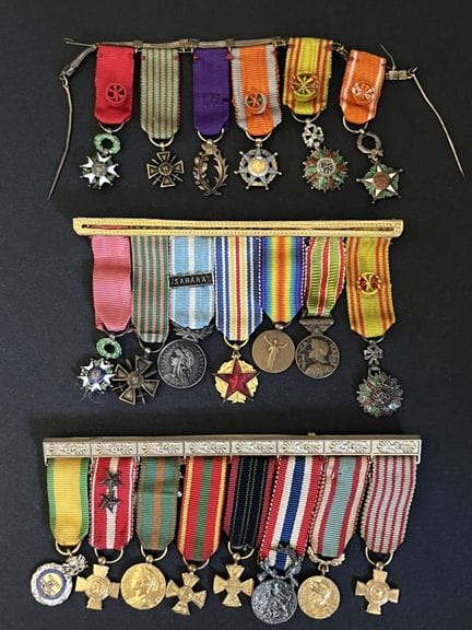 France 3: Barras de insignias con cintas. Barra de