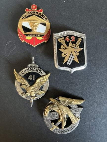 4件套：Commando 41 Drago Rom 徽章、Commando 42 圆形 Drago 