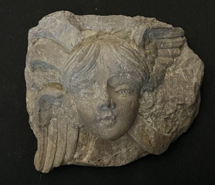 France Aviation art de Poilu. Tete d  Ange sculpte