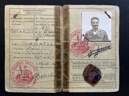 Lote de 2 piezas: insignia del Regimiento de March