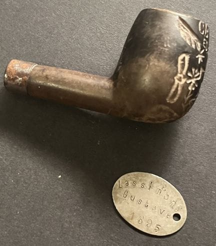 France Aviation. Lot de 2 pieces. Fourneau de pipe
