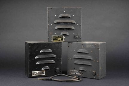 Altoparlante LS3. Tre altoparlanti in metallo. Tar