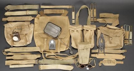 British equipment. Includes a webbing extension, w