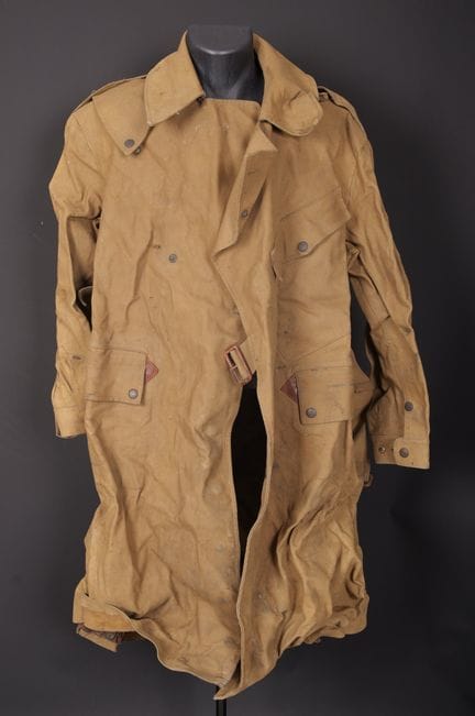 Dispatch Rider coat. Made of heavy, waterproof kha