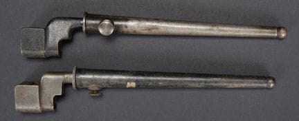 Spike bayonet. Two complete bayonets with their sc