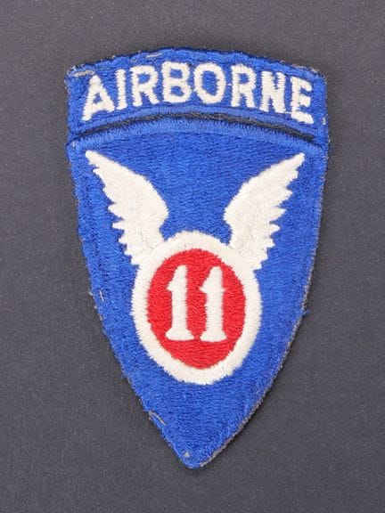 11th Airborne Shoulder Patch. Embroidered design w