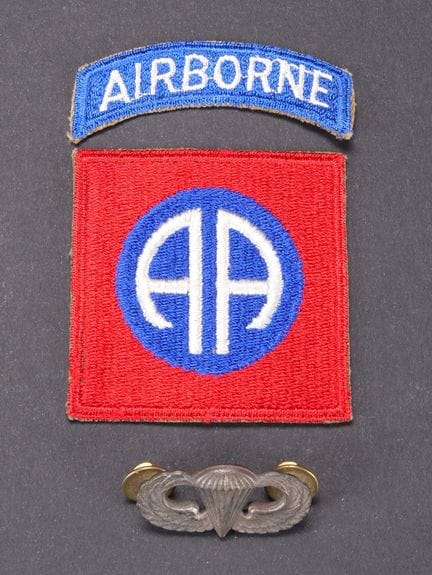 82nd Airborne insignia. Made in two parts, but wit