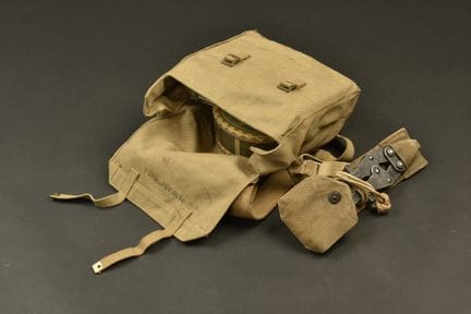 British equipment. Includes a small web canvas pac