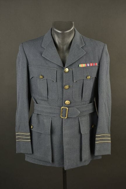 RAF tunic. Made of blue gabardine. All gold button