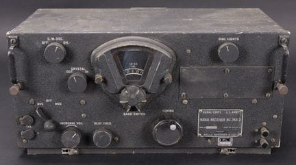 Ricevitore radio BC348 Q. Custodia in metallo. Ver