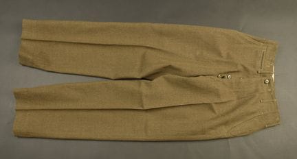 U.S. field trousers. Made of khaki wool cloth. All