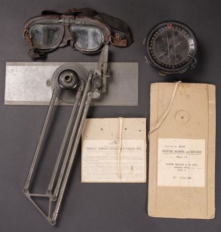 Accesorios de la RAF británica. Gafas de vuelo MK 
