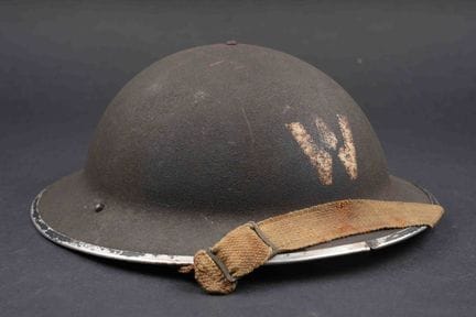 British Warden helmet. MKII helmet shell. No visib