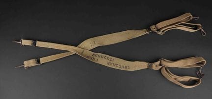 M36 Suspenders, personalized. Made of heavy OD3 ca