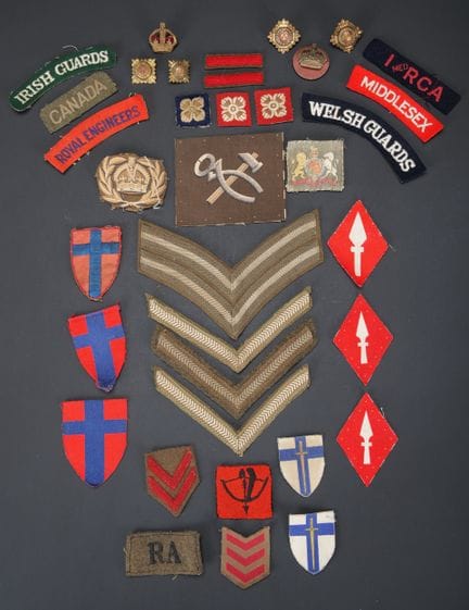British insignia. Includes a printed specialty ins