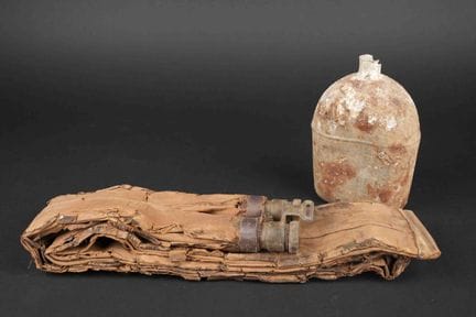 Excavated life preserver. Heavily worn 1926 model 