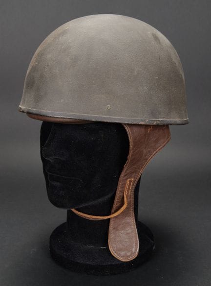 British Rider dispatch helmet. Metal helmet shell.