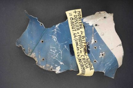 Pezzo proveniente dal bombardiere B-17 “Chow Hound