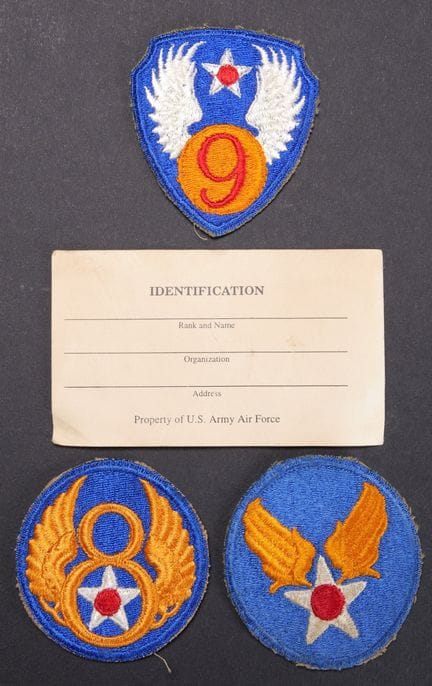USAAF Insignia. Includes one embroidered USAAF sle