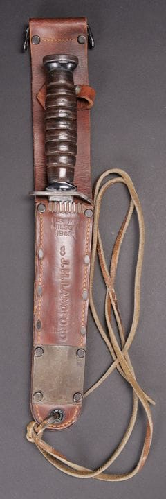 USM3 knife, USM6 sheath. USM3 knife, metal fitting