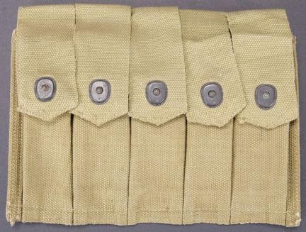 Thompson magazine pouch. Made of heavy OD canvas. 