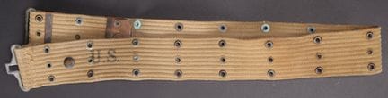 M36 Web Belt. Made of heavy OD canvas. The metal p