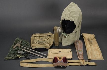 U.S. equipment. Includes a heavy-duty web canvas c