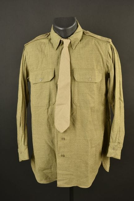 US mustard shirt. Made of so-called mustard cloth.