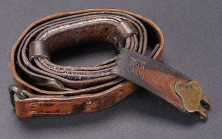 1903 Springfield sling. Made of thick brown leathe