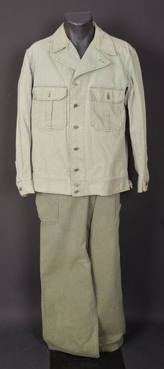 HBT uniform. Includes an HBT canvas shirt; all but