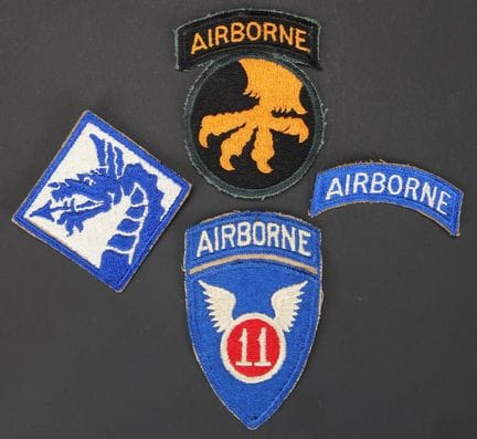 Airborne Insignia. Includes an 11th Airborne insig