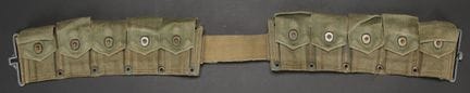 Garand cartridge belt. Made of heavy OD7 webbing. 