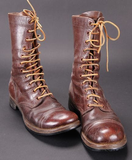 U.S. paratrooper jump boots. Probably a postwar mo