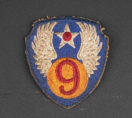 9th Air Force insignia. Woven pattern. Apparently 
