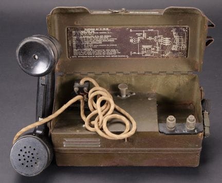 Telephone Set H MK III. Metal case. 70% of the kha