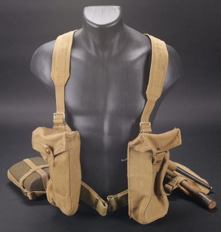 Canadian belt set and accessories. Includes a web 